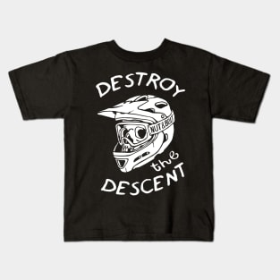 Destroy the Descent - Downhill Mountain Biking Kids T-Shirt